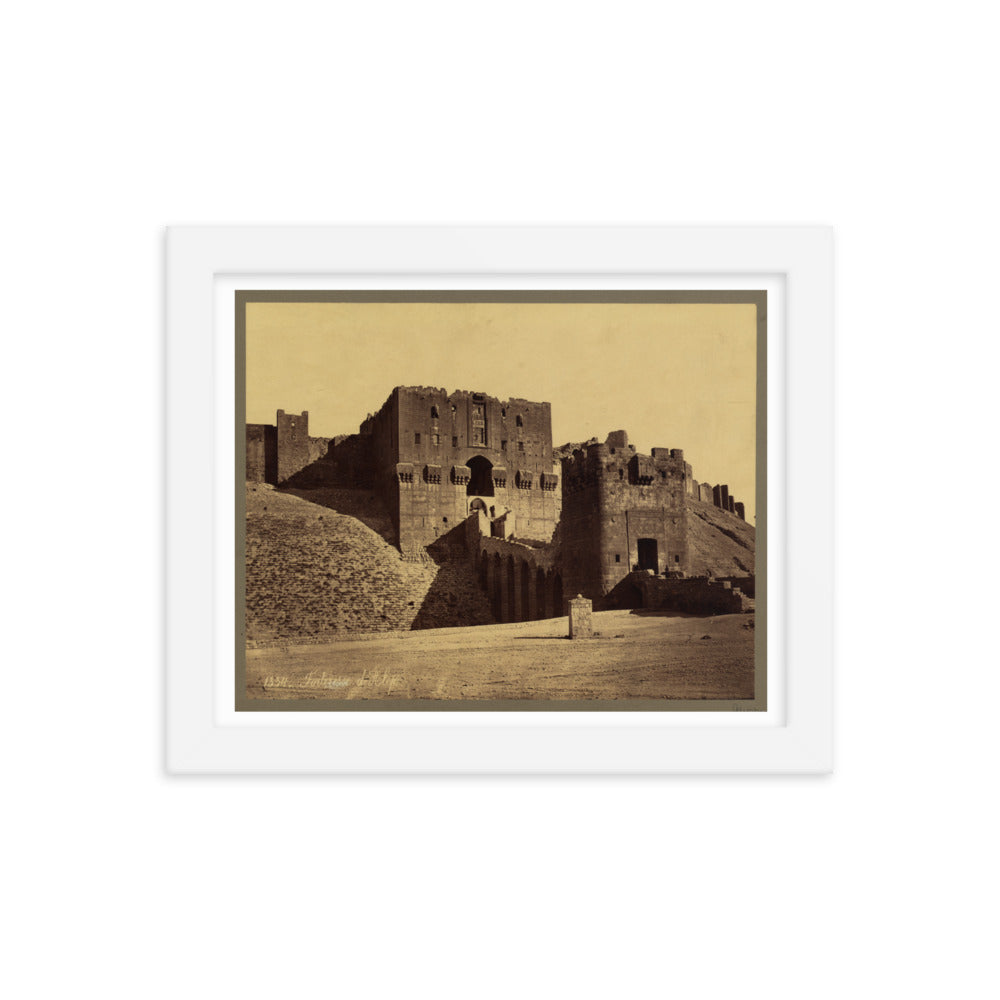 1867-99 Citadel of Aleppo Main Entrance Framed Photo