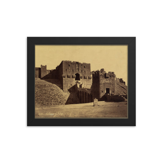 1867-99 Citadel of Aleppo Main Entrance Framed Photo