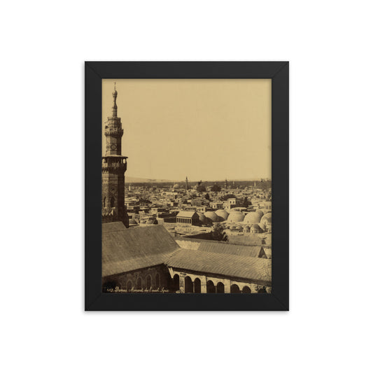 1867-99 Umayyad Mosque's Minaret of Qaitbay Framed Vintage Photo