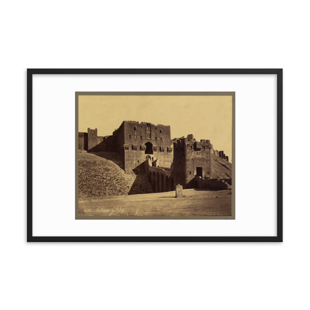 1867-99 Citadel of Aleppo Main Entrance Framed Photo