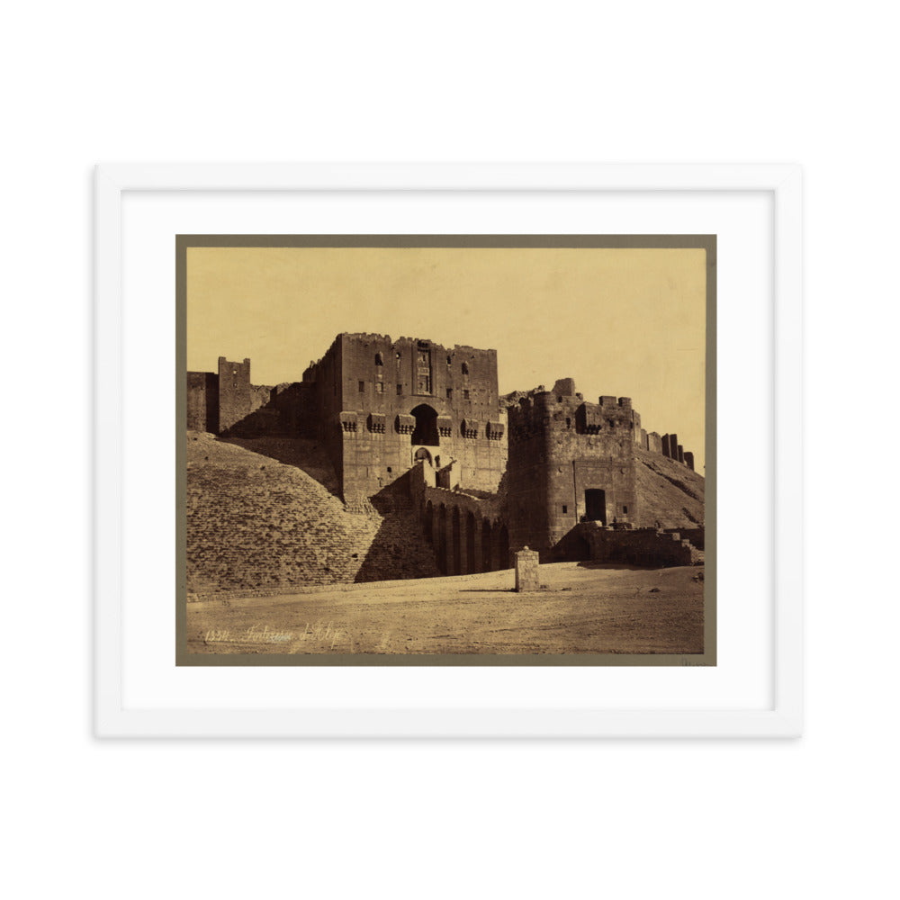 1867-99 Citadel of Aleppo Main Entrance Framed Photo