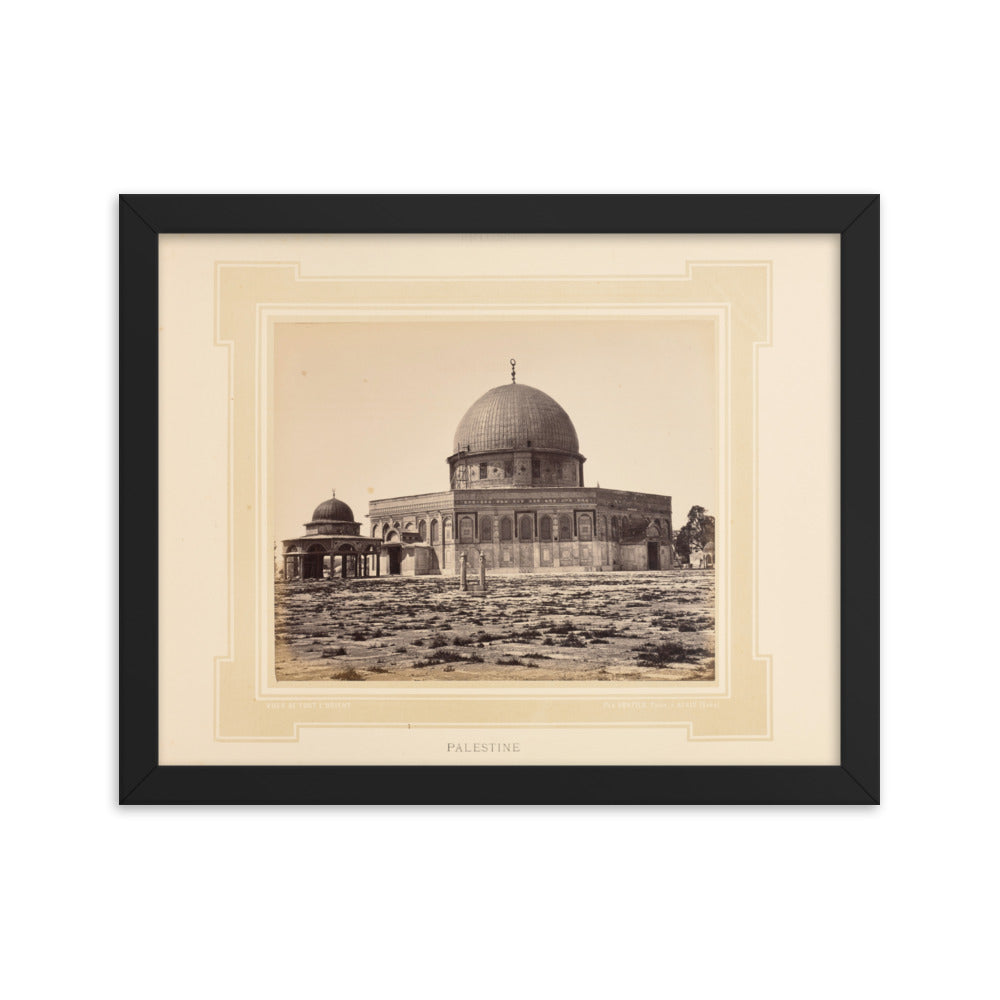 1877 Dome of the Rock Jerusalem Palestine Vintage Photo Reprint