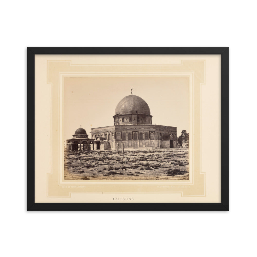 1877 Dome of the Rock Jerusalem Palestine Vintage Photo Reprint