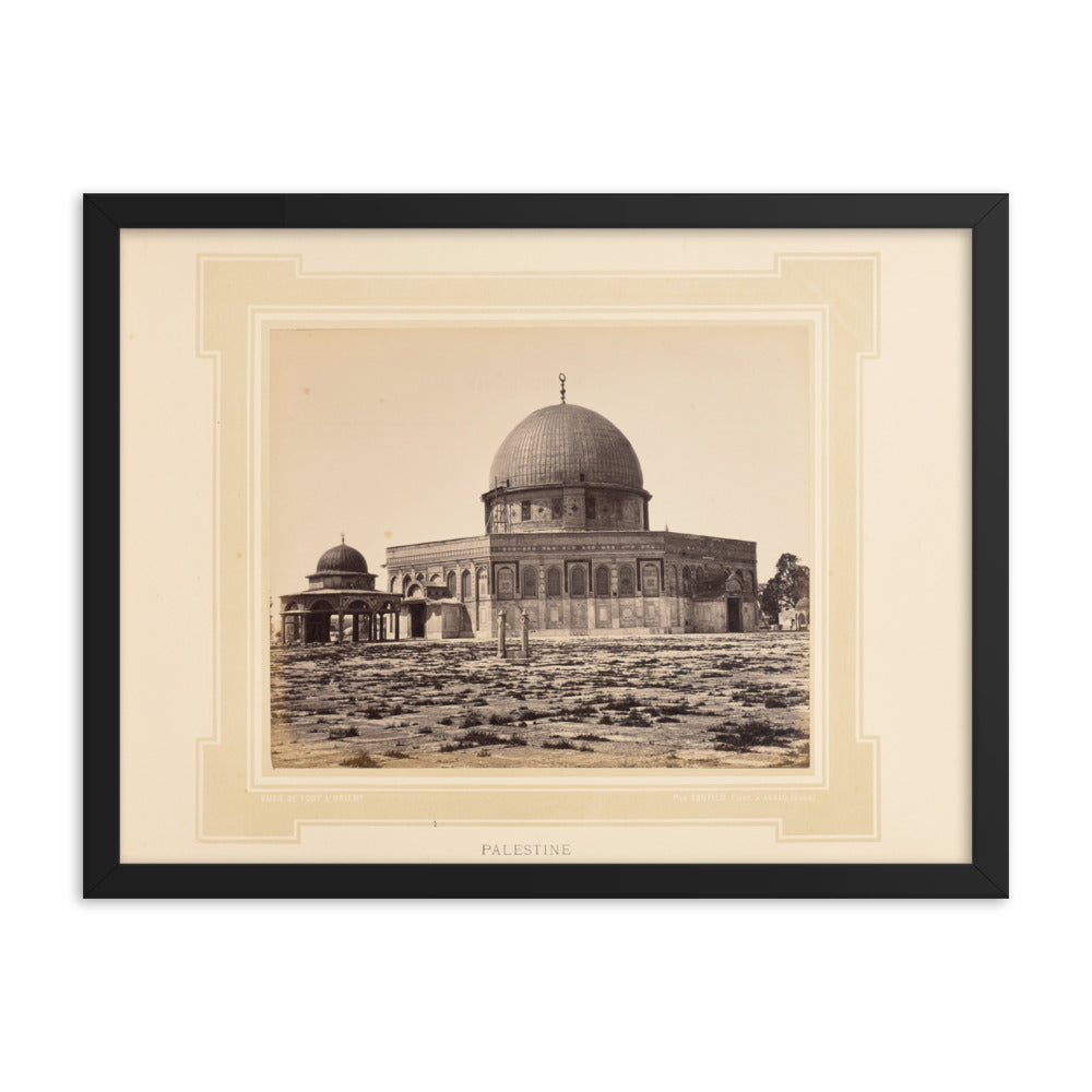 1877 Dome of the Rock Jerusalem Palestine Vintage Photo Reprint
