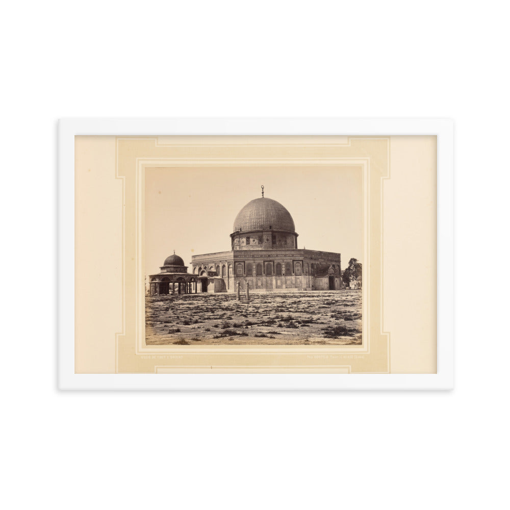 1877 Dome of the Rock Jerusalem Palestine Vintage Photo Reprint