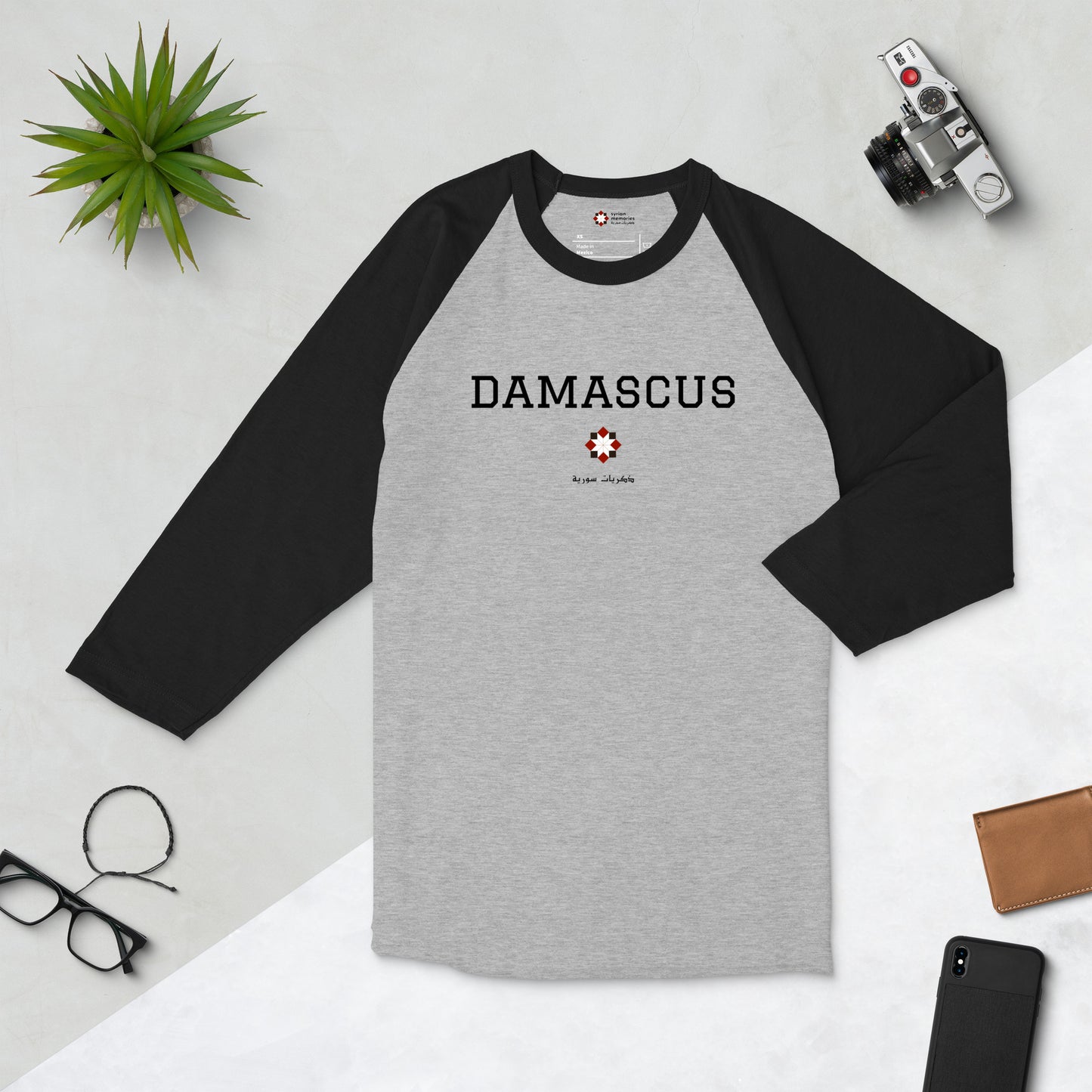 Damascus - University Collection - 3/4 Sleeve Tee