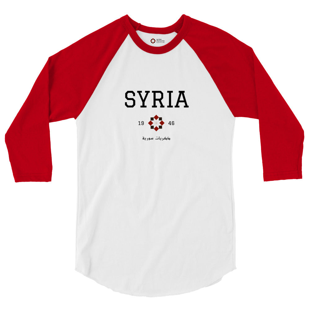 Syria - University Collection - 3/4 Sleeve Tee